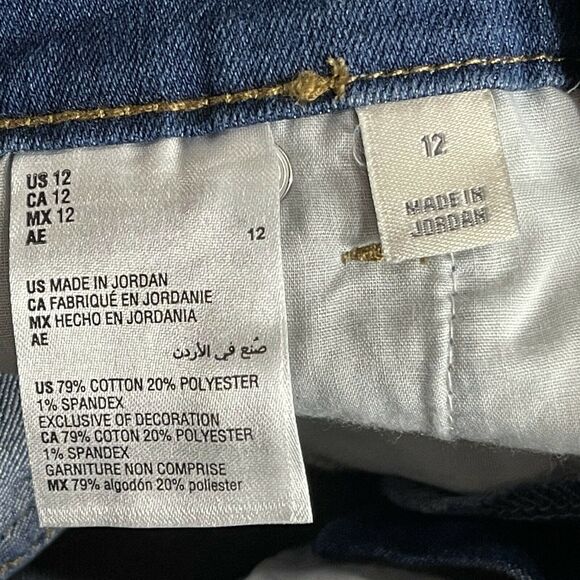 Style & Co SZ 12 Jeans Straight Leg Stretch Mid-Rise 5-Pocket Medium Wash Blue - Picture 7 of 8